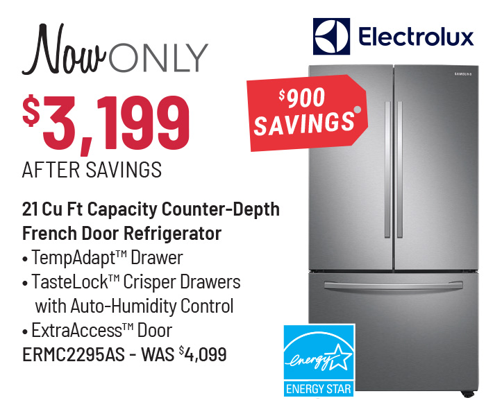 Electrolux Refrigerator Was $4,099, Now Only $3,199 After $900 Savings