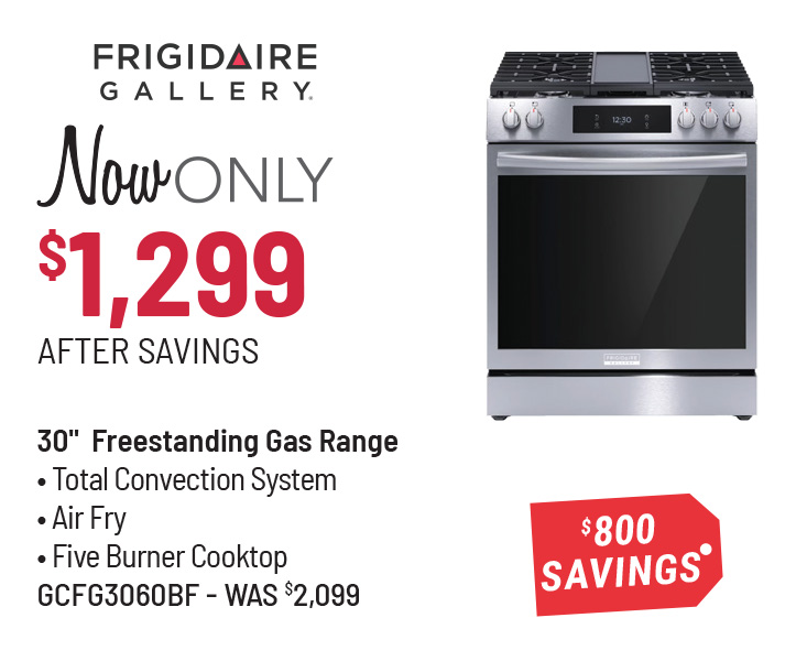 Frigidaire Gallery Range Was $2,099, Now Only $1,299 After $800 Savings