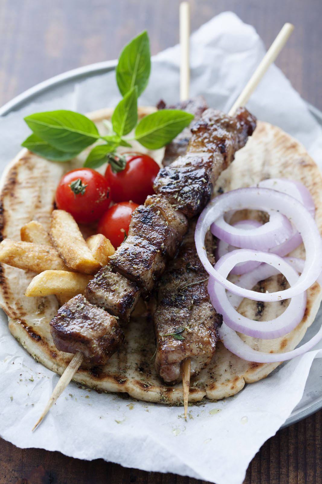 Pita Bread & Souvlaki