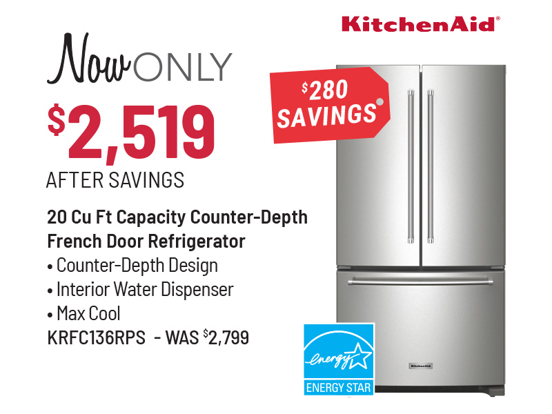 LG Model LMXC22626S Refrigerator Was $3,199, Now Only $2,879 After $320 Savings