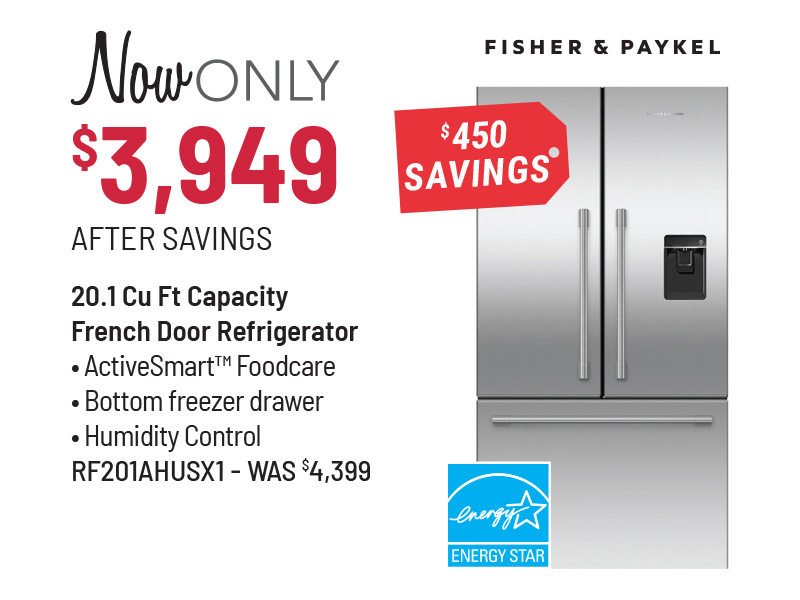 Signature Kitchen Suite Model SKSFD3613S Refrigerator Was $4,699, Now Only $4,299 After $400 Savings