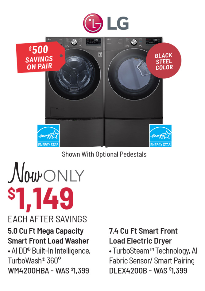 Maytag Model MHW8630HC Washer & Model MED8630HC Dryer Was $1,499 Each, Now Only $1,099 Each After Savings. $800 Savings on the Pair.