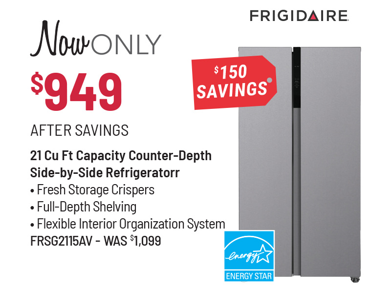 GE Appliances Model GTS19KGNRWW Refrigerator Was $949, Now Only $699 After $250 Savings
