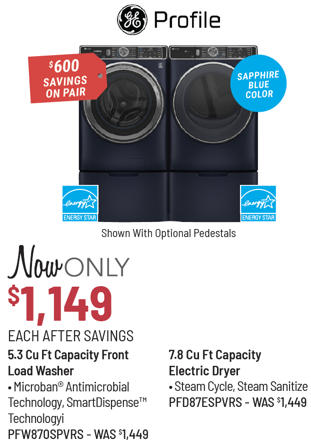 GE Profile Laundry Pair