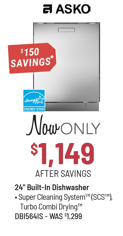 ASKO 40 Series 24-in. Stainless Steel Top Control Built In Dishwasher