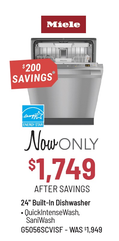 Miele 24-in. Stainless Steel Top Control Built-in Dishwasher