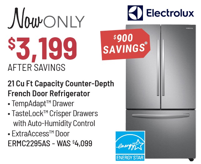 Electrolux 36 in. 21.8 Cu. Ft. Stainless Steel Counter-Depth French Door Refrigerator