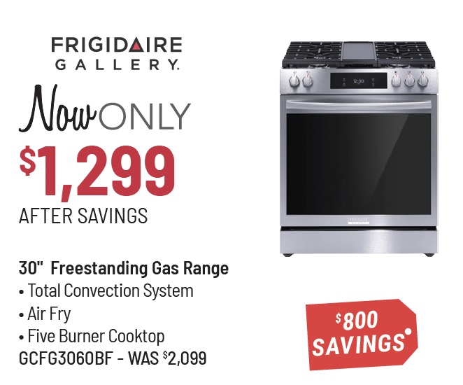 Frigidaire Gallery® 30-in. Smudge-Proof® Stainless Steel Slide In Gas Range