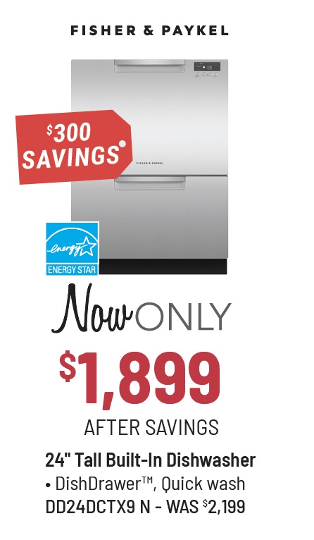 Fisher & Paykel Series 7 24-in Stainless Steel Double DishDrawer™ Dishwasher - now only $1,899