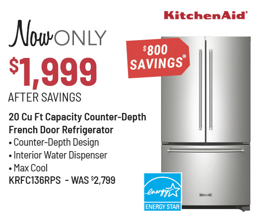 Frigidaire Gallery Model GRMS2773AF Refrigerator Was $3,199, Now Only 1,999 After $1,200 Savings