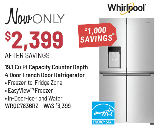 Electrolux Model ERFC2393AS Refrigerator Was $3,299, Now Only $2,799 After $500 Savings