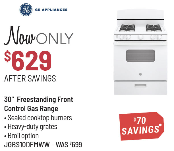 GE Appliance Model GRS600AVFS Range Was $1,599, Now Only $999 After $600 Savings