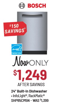Bosch® 500 Series 24 in. Stainless Steel Top Control Built In Dishwasher