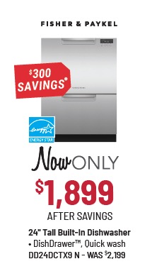 Fisher & Paykel Series 7 24 in. Stainless Steel Double DishDrawer™ Dishwasher
