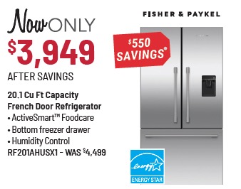 Fisher & Paykel Series 7 36 in. 20.1 Cu. Ft. Stainless Steel French Door Refrigerator