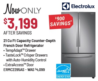 Electrolux 36 in. 21.8 Cu. Ft. Stainless Steel Counter-Depth French Door Refrigerator