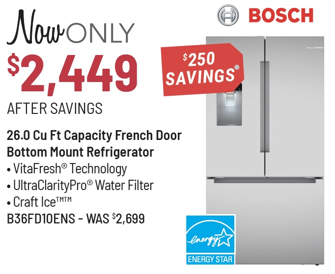 Whirlpool® 36 in. 19.1 Cu. Ft. Fingerprint Resistant Stainless Steel Counter Depth French Door Refrigerator