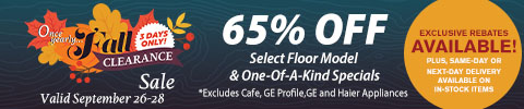 Fall Clearance Savings - exclusive rebates and special financing available - Shop Now