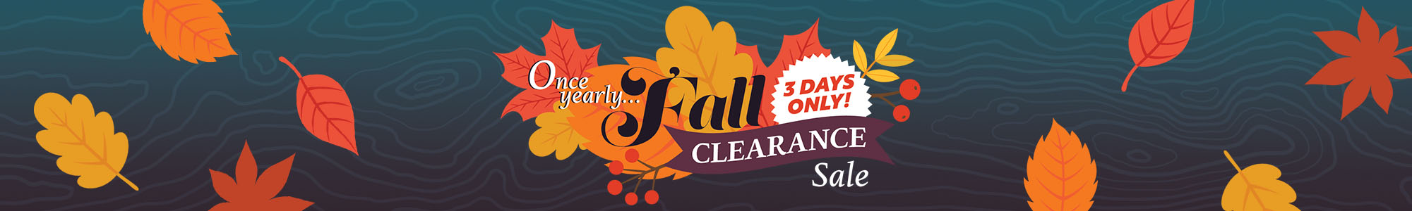 Fall Clearance Sale