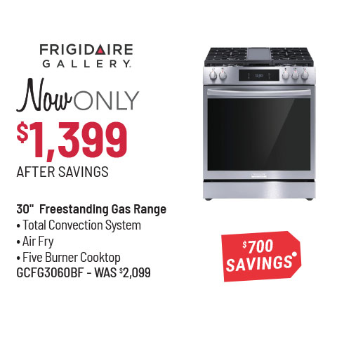 Frigidaire Gallery® 30-inch Freestanding Gas Range