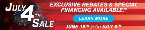 July 4th Sale - exclusive rebates and special financing available - Shop Now