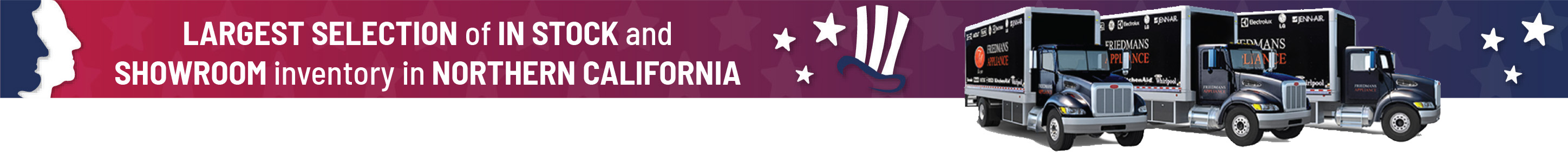 Largest Selection of In Stock and Showroom inventory in Northern California.