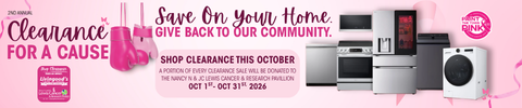 Clearance for a Cause - Save on Your Home. Give Back to Our Community. Shop Clearance this October