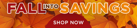 fall into savings - shop now