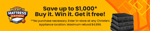 march mattress mayhem - save up to $1,000 - enter in store - maximum refund $4999