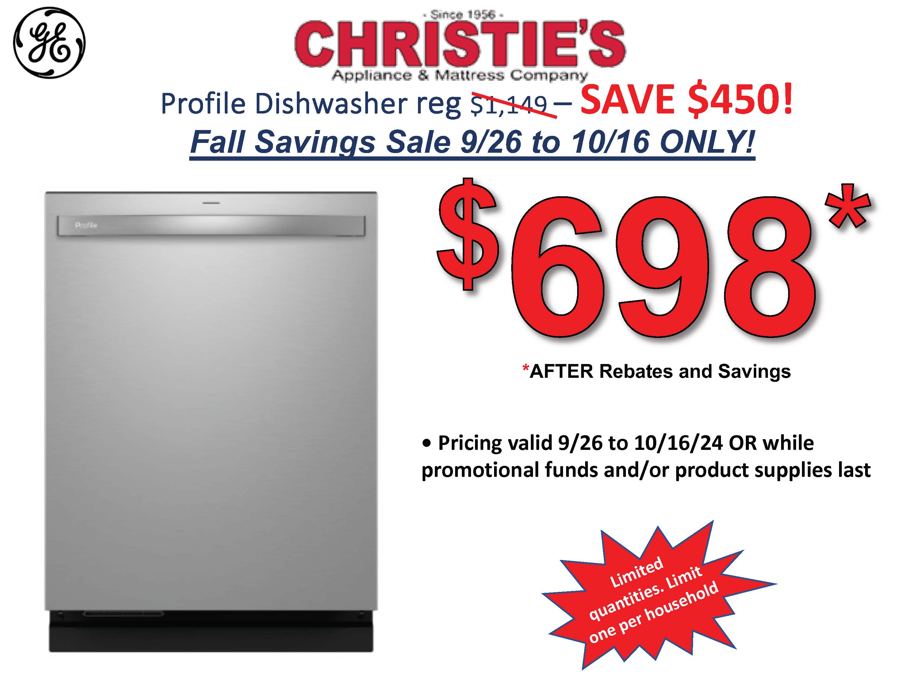 Labor Day - 4 Piece Laundry Pair - 8/22 - 9/11 only!