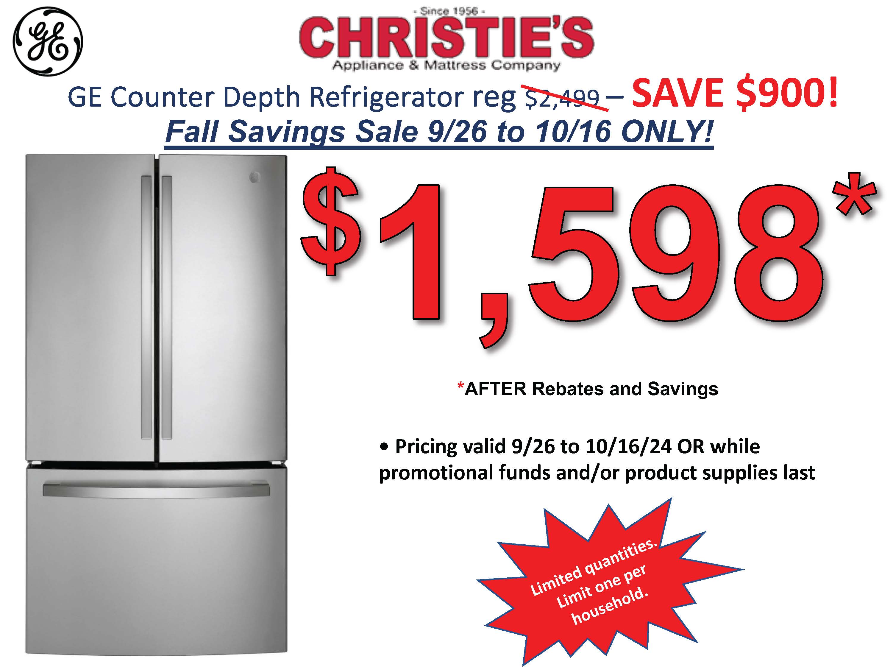 Labor Day - 4 Piece Profile Kitchen Package - 8/22 - 9/11 only!