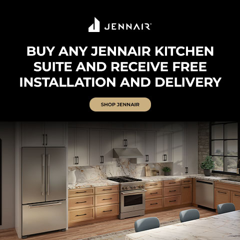 Buy any JennAir Kitchen Suite and receive free installation and delivery - shop jennair