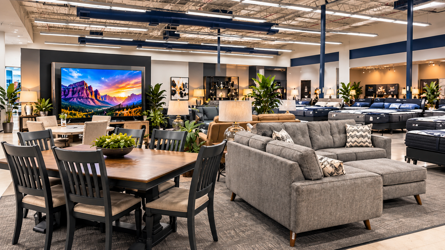 modern furniture showroom
