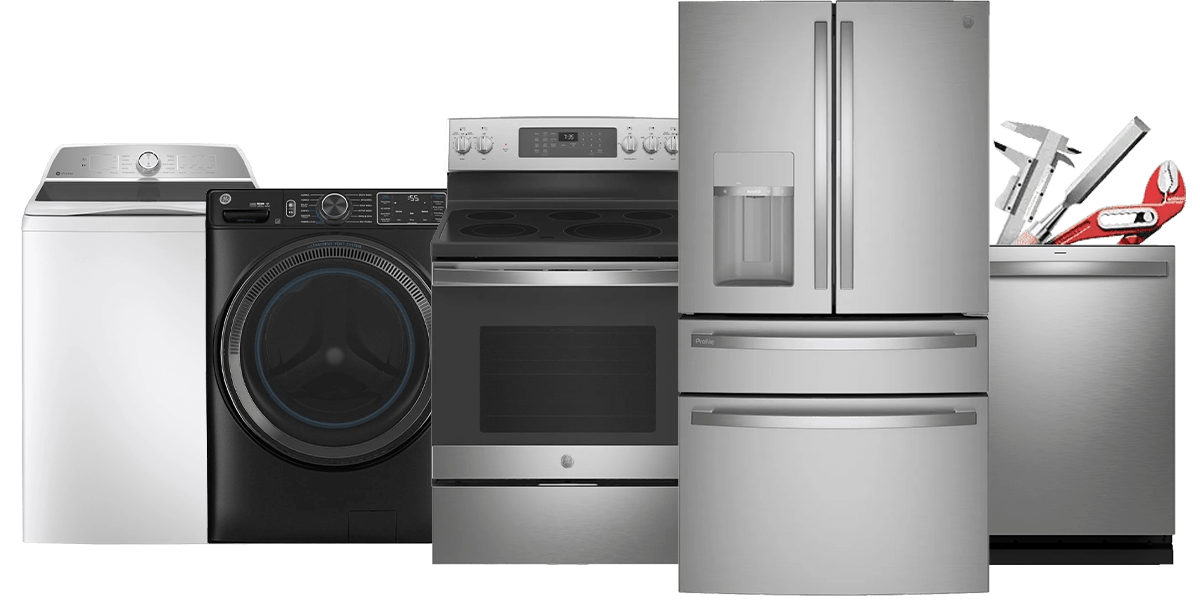 Appliances grouping with toolbox and tools