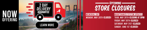 Now Offering 2 Day Delivery - Learn More
