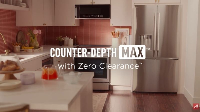 LG Counter Depth Max Refrigeration with Zero Clearance