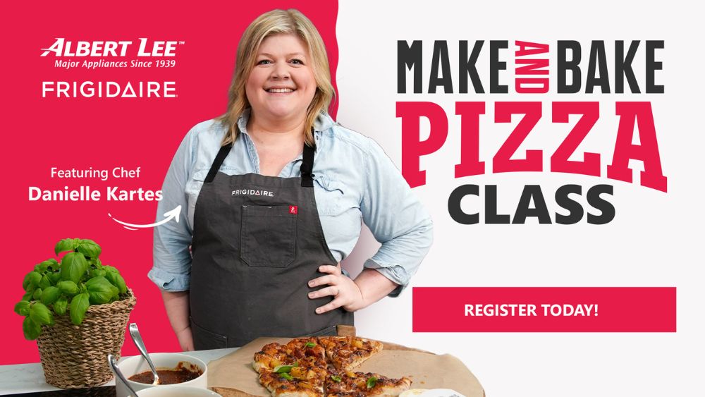 Albert Lee Make and Bake Pizza Class - Featuring Danielle Kartes and Frigidaire