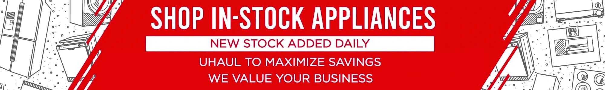In Stock Appliances Banner