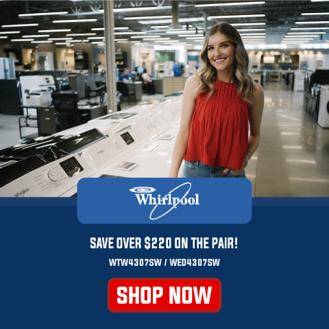 Whirlpool - Save over $220 on the pair! WTW4307SW WED4307SW - Shop Now