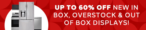 Up to 60% off new in box, overstock, and out of box displays