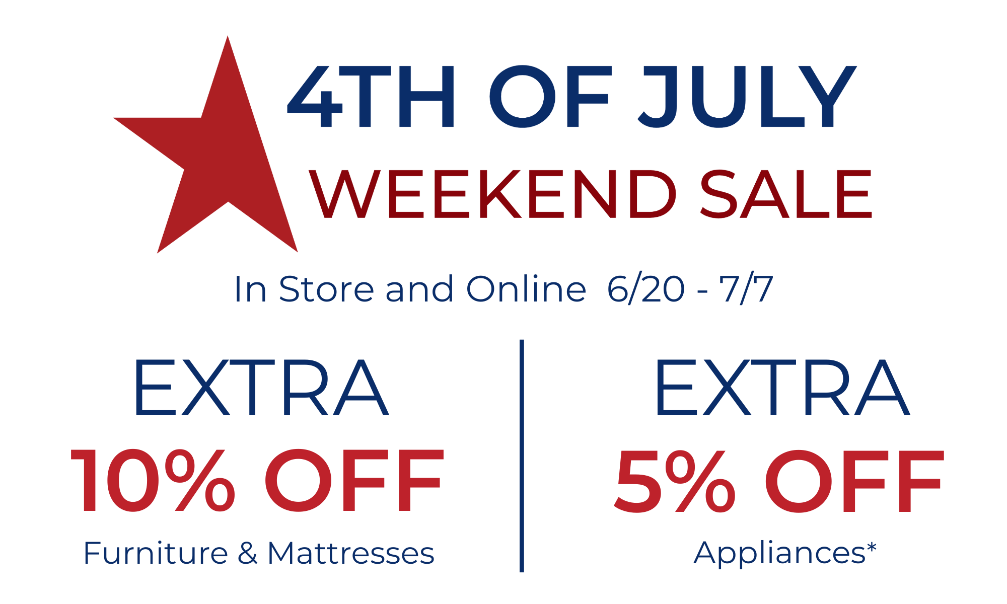 4th of July Weekend Sale