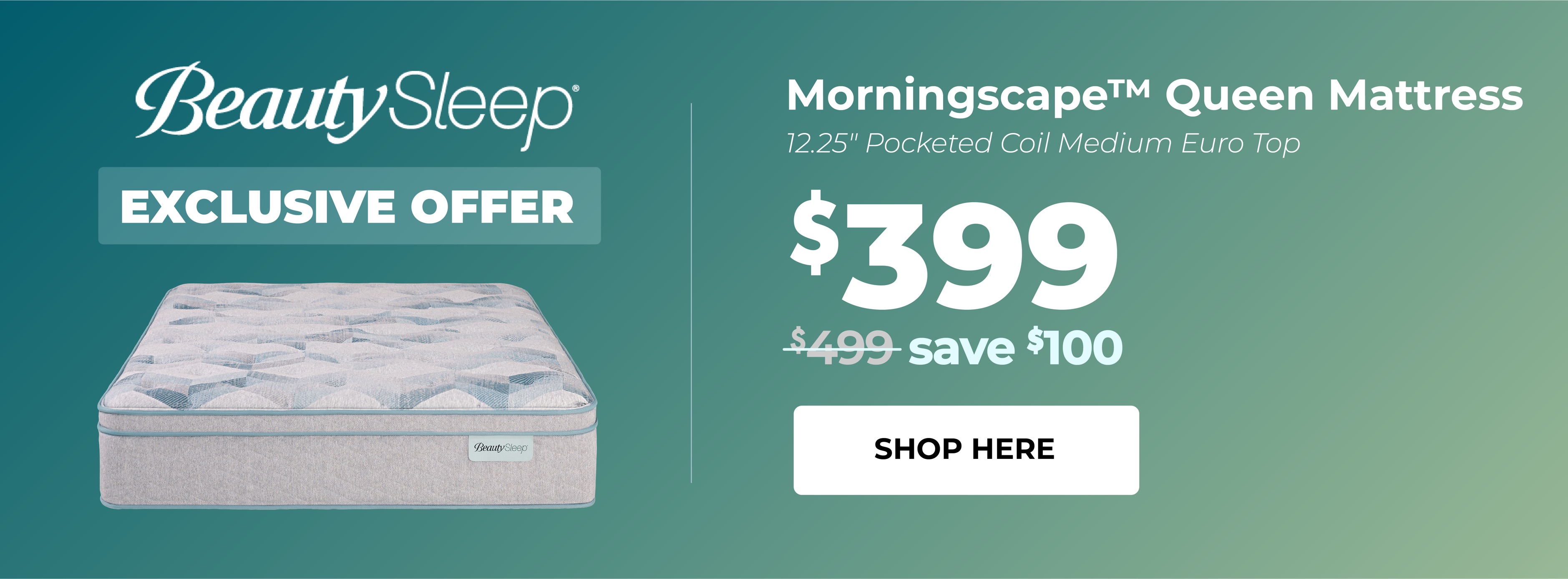 BeautySleep Morningscape Queen Mattress Exclusive Offer