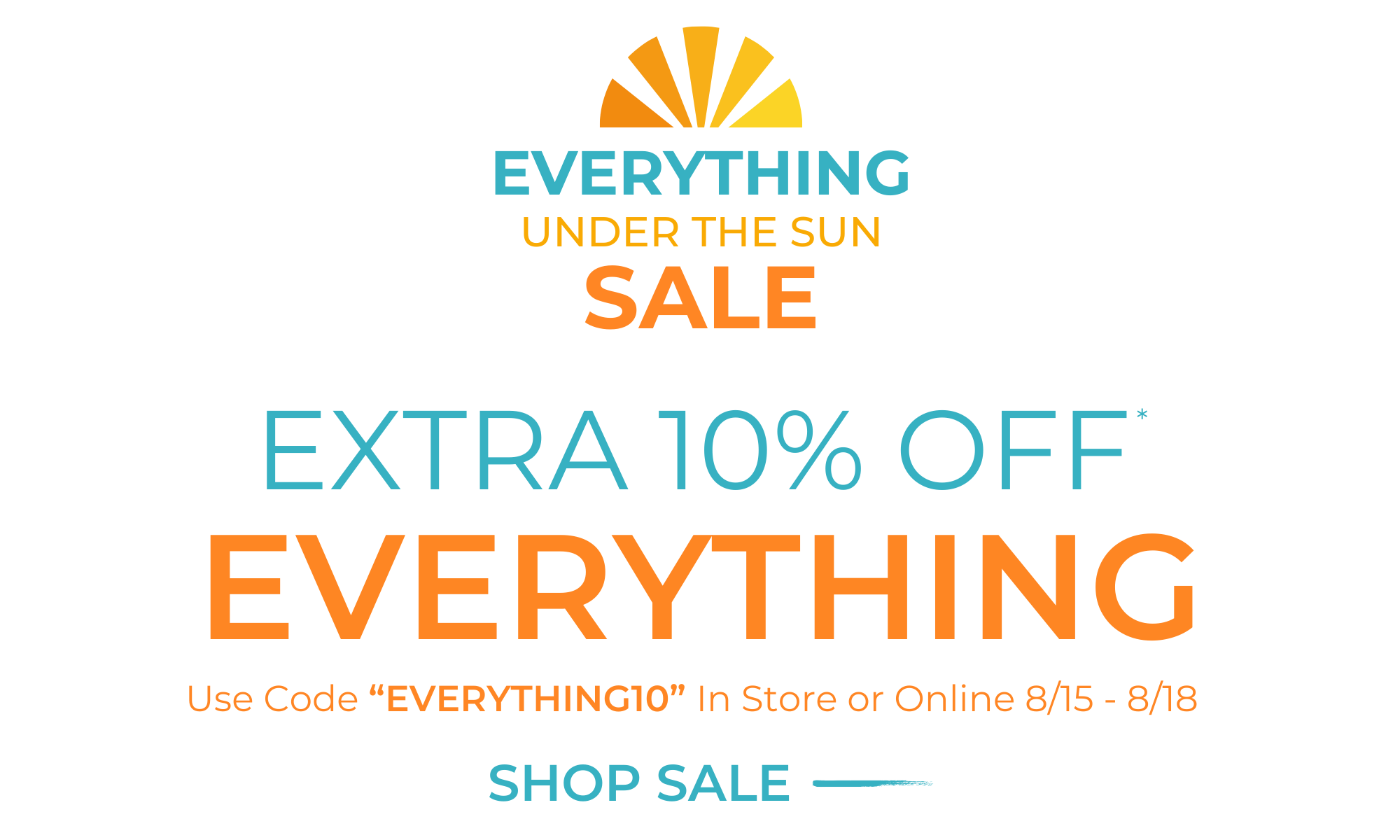 Everything Under the Sun Sale