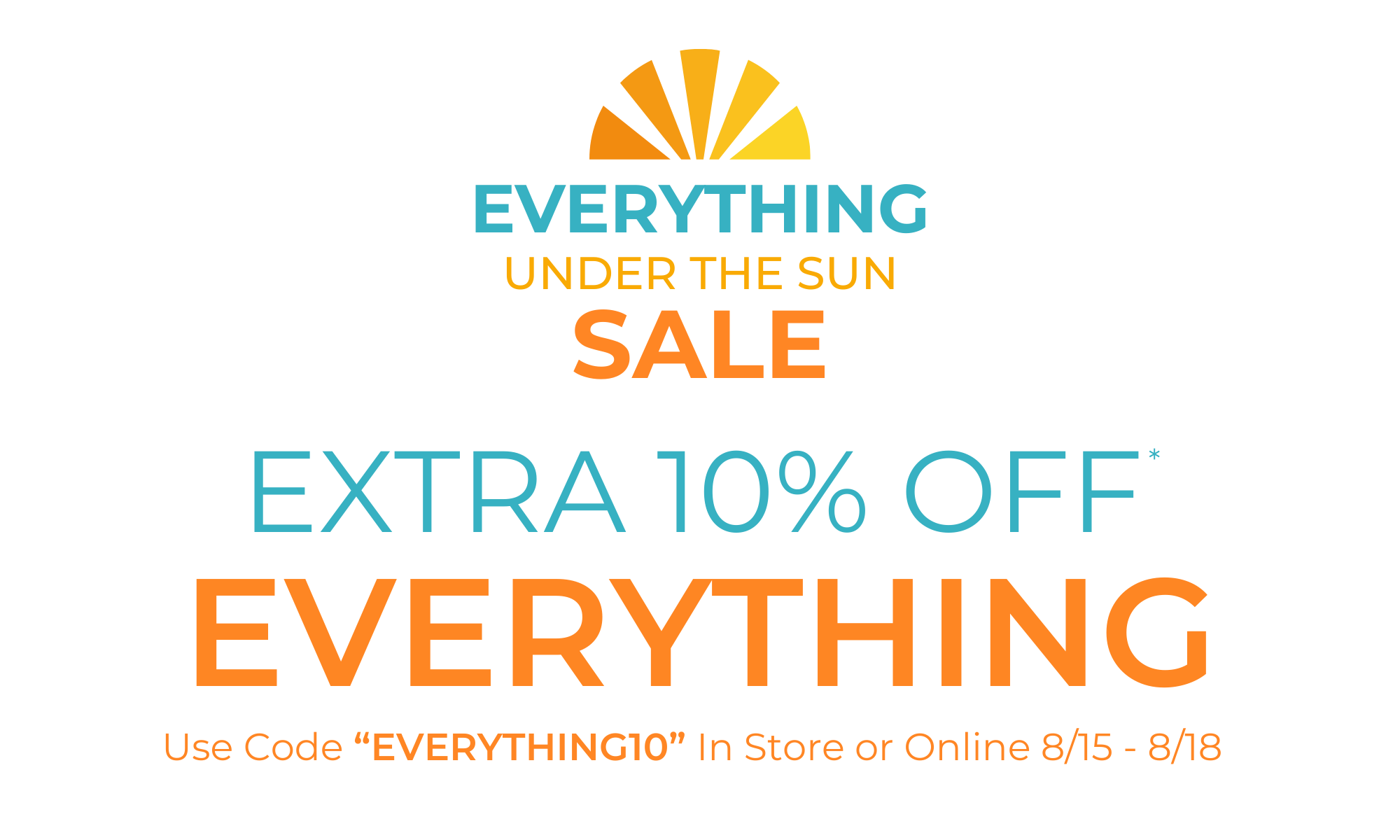 Everything Under the Sun Sale