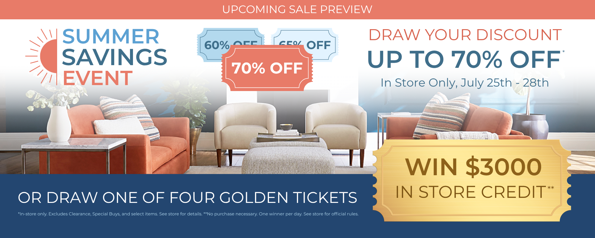 Summer Savings Event