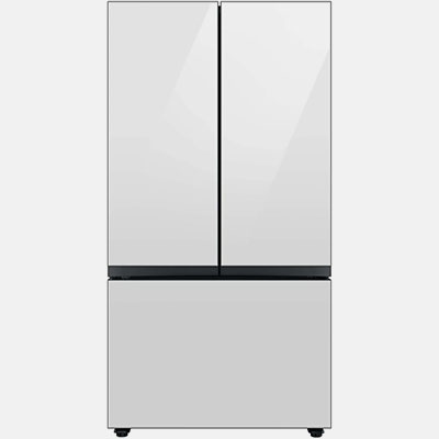Samsung Bespoke 36 in. 24.0 Cu. Ft. White Glass Counter Depth French Door Refrigerator with AutoFill Water Pitcher