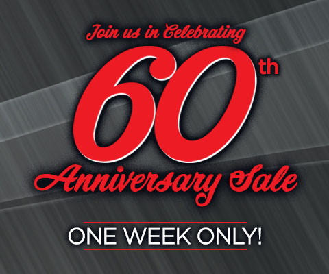 60th anniversary sale - one week only - shop now
