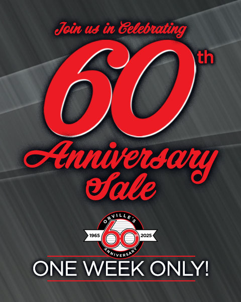 Join us in celebrating 60th anniversary sale - one week only!
