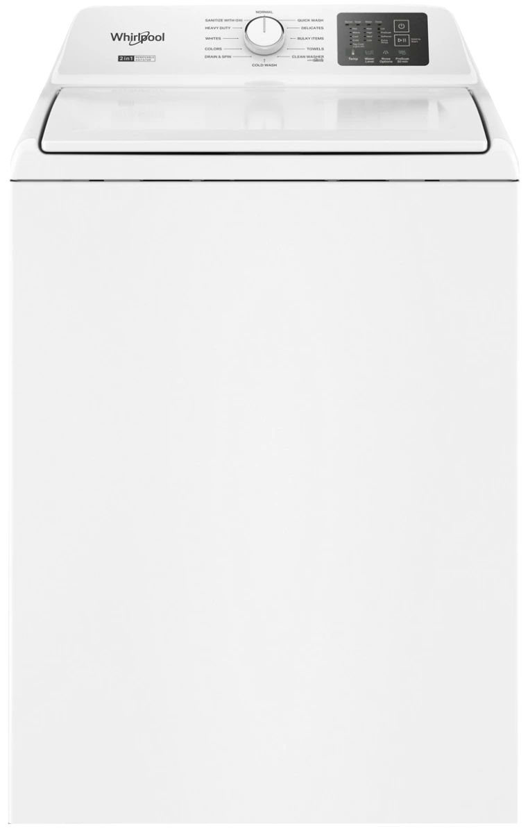  Whirlpool® 4.2 Cu. Ft. White 2-in-1 Removable Agitator Top Load Washer