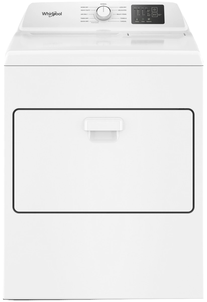 Whirlpool® 7 Cu. Ft. White Front Load Electric Dryer with AutoSensing